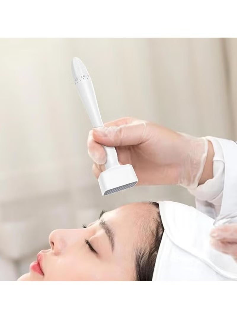 ليزيتشو ديرما ستامب احترافي مع 140 إبرة و طول الإبرة قابل للتعديل 0-3.0mm — أفضل أداة للعناية بالبشرة و دعم نمو اللحية و دعم نمو الشعر بتقنية الوخز بالإبر الدقيقة المصنوعة من التيتانيوم. - Image 5